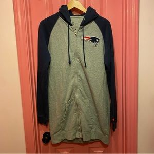 Patriots Nike Long Zip-up Hoodie